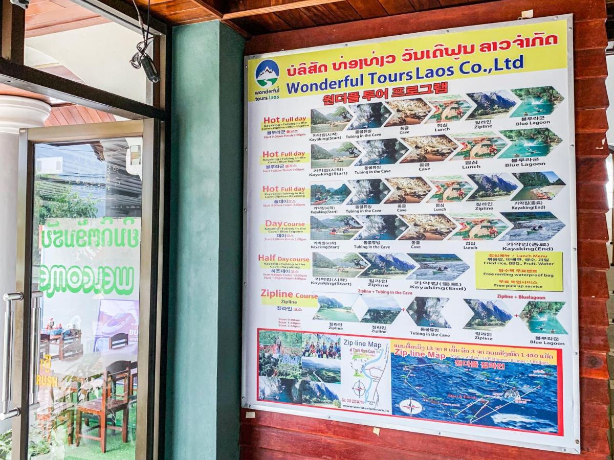 Bountang Mountain View Riverside Hotel Vang Vieng Exteriör bild