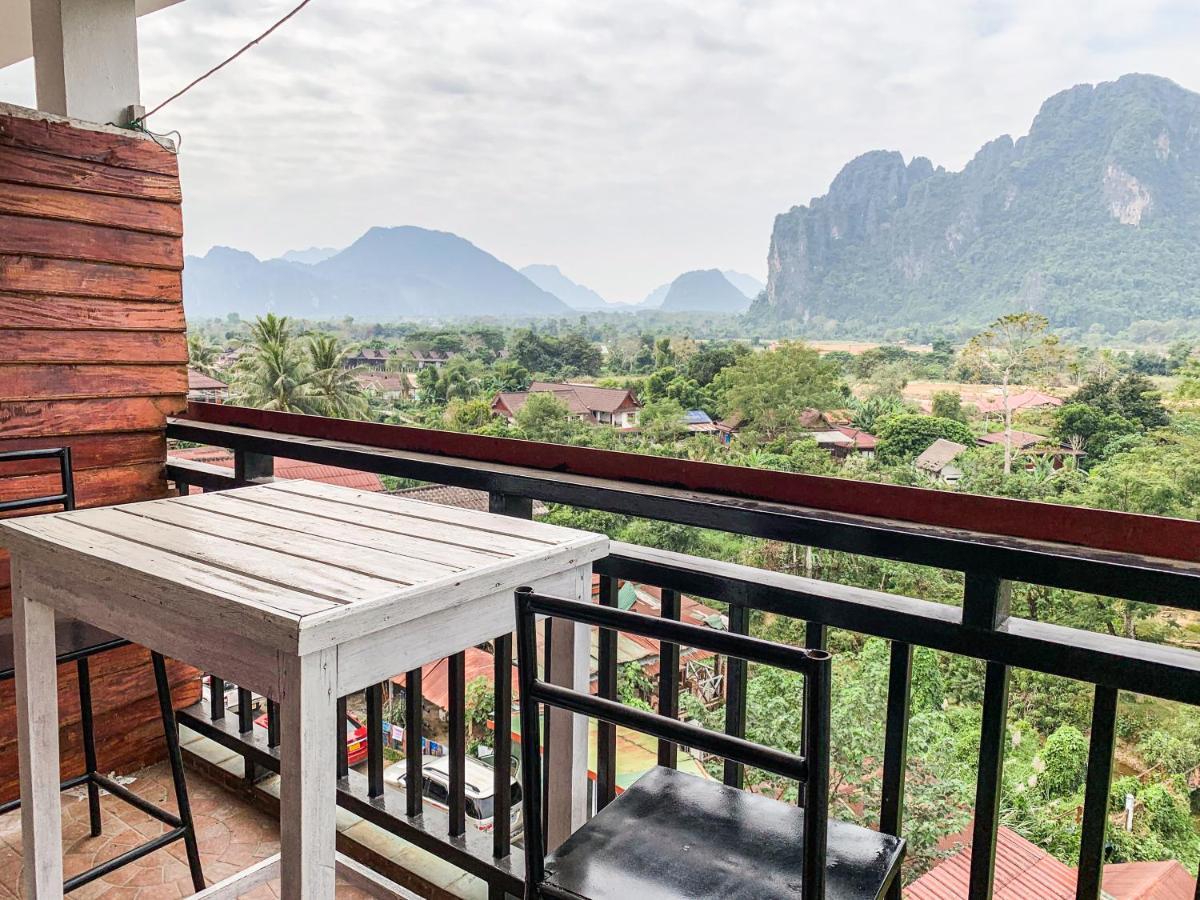 Bountang Mountain View Riverside Hotel Vang Vieng Exteriör bild