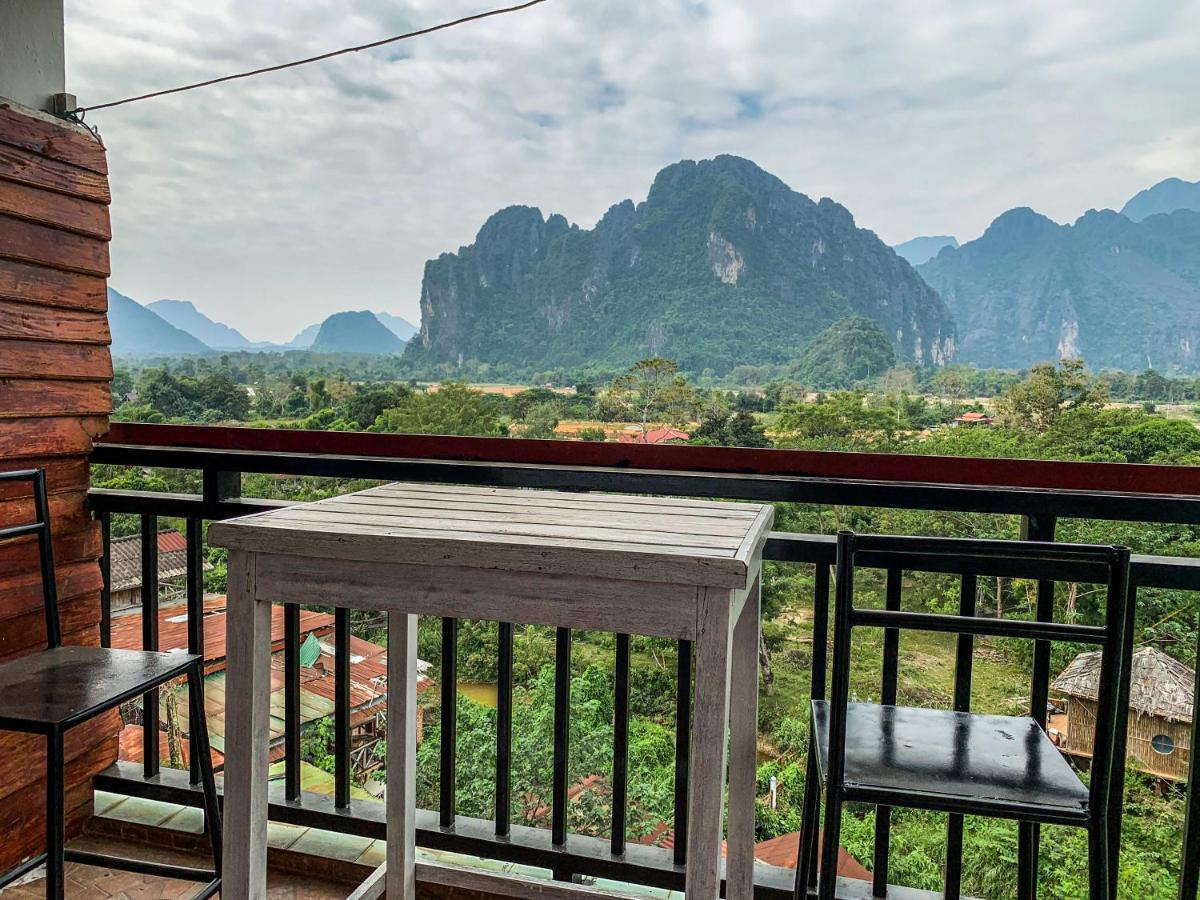 Bountang Mountain View Riverside Hotel Vang Vieng Exteriör bild