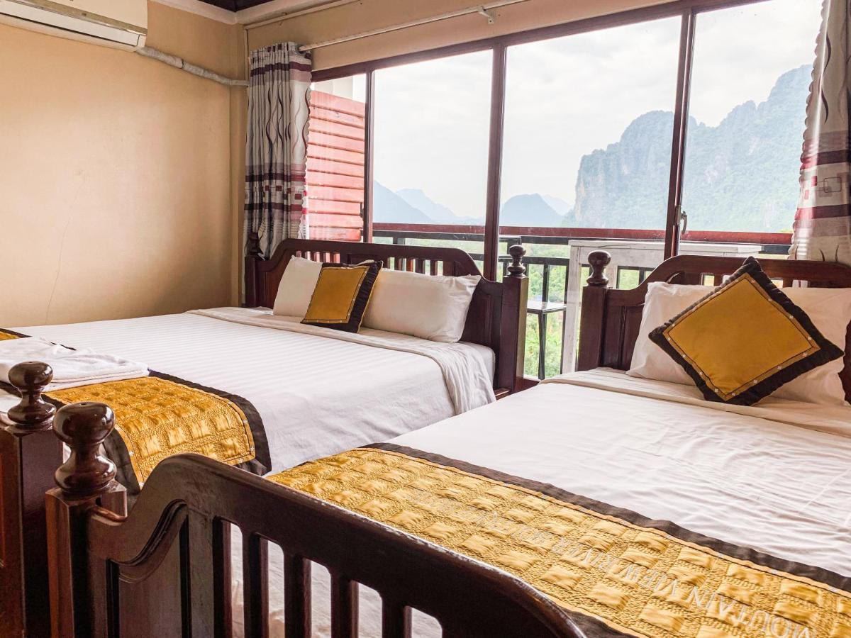 Bountang Mountain View Riverside Hotel Vang Vieng Exteriör bild