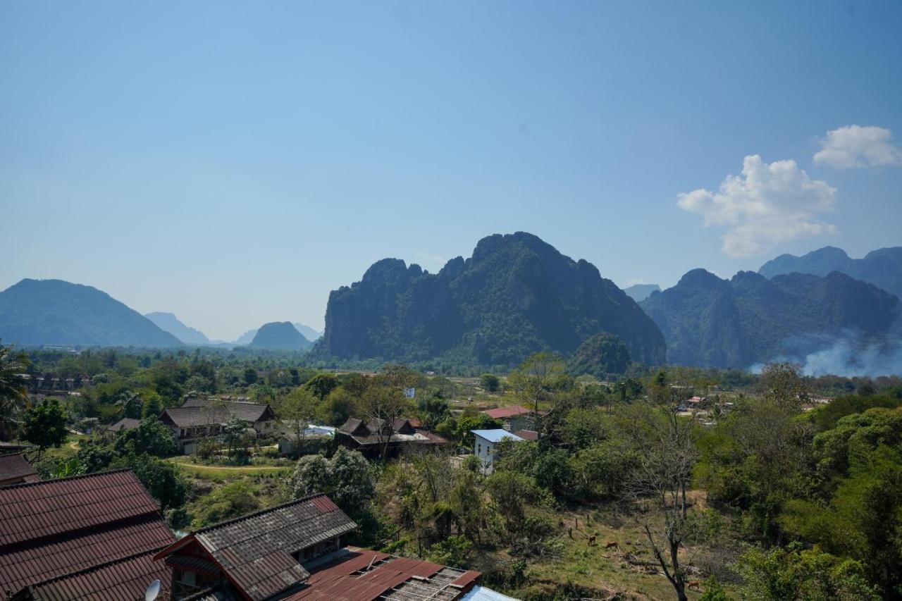Bountang Mountain View Riverside Hotel Vang Vieng Exteriör bild