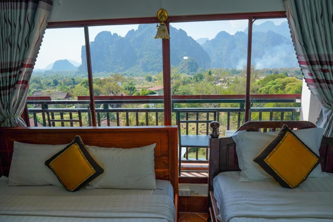 Bountang Mountain View Riverside Hotel Vang Vieng Exteriör bild