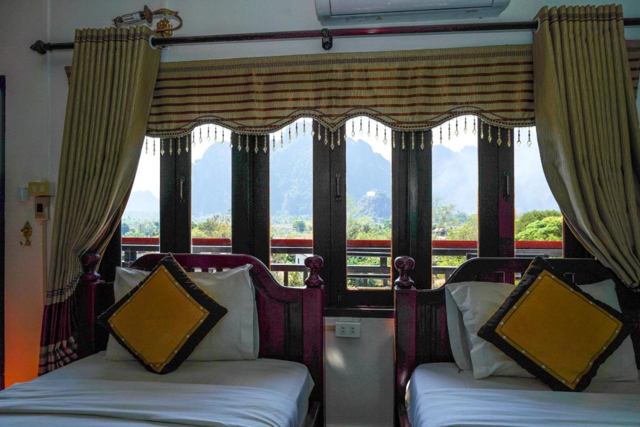 Bountang Mountain View Riverside Hotel Vang Vieng Exteriör bild