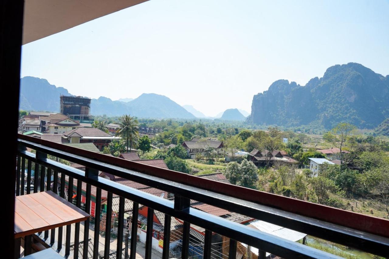 Bountang Mountain View Riverside Hotel Vang Vieng Exteriör bild